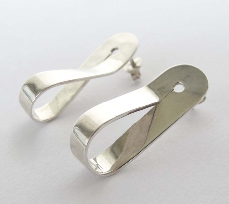 Silver Infinite Classic Earrings