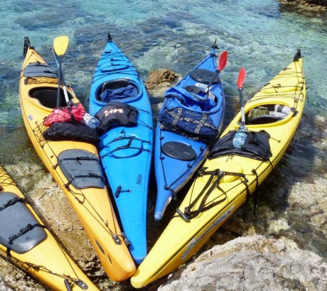 Our sea kayaks