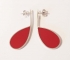 Red earrings