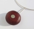 Coral Wood Silver Necklace - backside