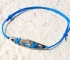 Sea kayak silver bracelet - turquoise