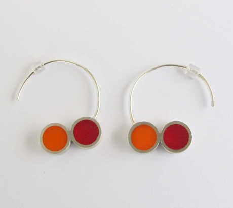 Pont.vero Earrings – pink - orange