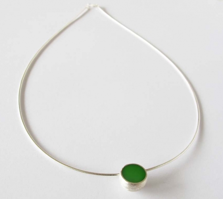 Green Hemisphere Necklace