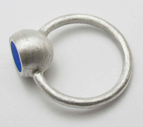 Kék félgömb gyűrű