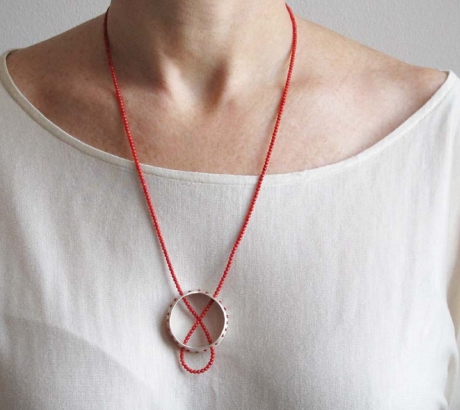 Baroque coral necklace