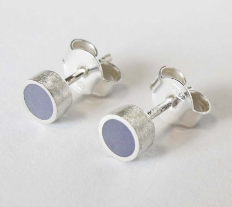 Mini Light Purple Stud Earrings