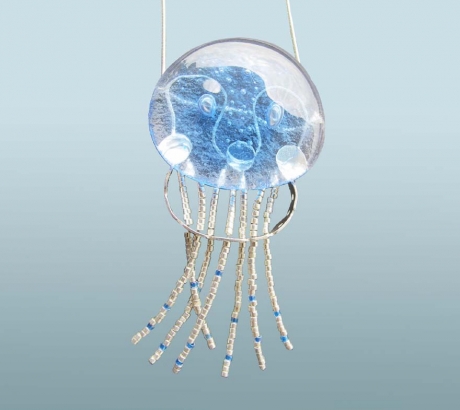 Kék medúza nyakék