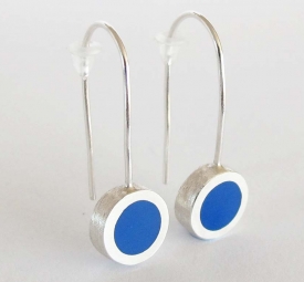 Blue Circle shape Earrings