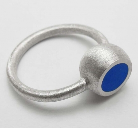 Blue Hemisphere Ring