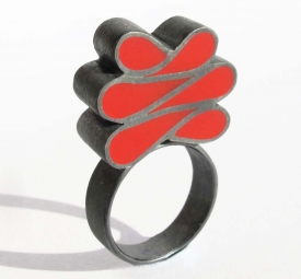 Barokk piros gyűrű