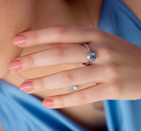 Big Sky Blue Topaz Ring