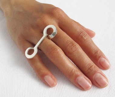 Silver Infinite Circle Ring