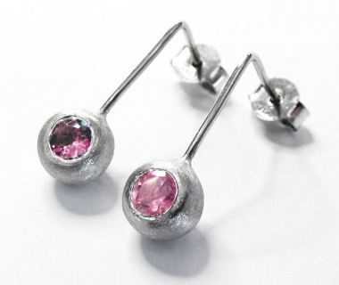 Light Pink Tourmaline Earrings