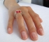Pont.vero gyűrű – piros-pink, méret:55