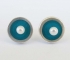 Turquoise Stud Earrings with freshwater pearls