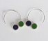 Pont.vero earrings – purple green