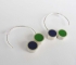 Pont.vero earrings – purple green