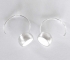 White Hemisphere Earrings