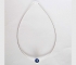 Blue Hemisphere Necklace with Pearl