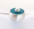 Turquoise Hemisphere Necklace with Pearl
