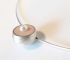Powder colour Hemisphere Necklace with Pearl
