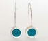Turquoise colour Circle shape Earrings