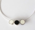 3 Hemisphere Black and White Necklace