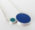 Pont.vero Silver Necklace– Blue - Turquoise – Big