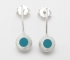 Tuquoise Mini Hemisphere Earrings