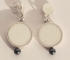 Baroque white earring with pearls