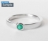 Minimál smaragd eljegyzési gyűrű