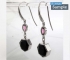 Onix rubellite earrings