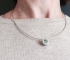 Green Tourmaline Hemisphere Necklace