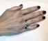 Green Tourmaline Hemisphere Ring