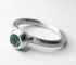 Minimal Dark green Tourmaline Ring