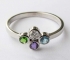 Ring with 4 gemstones